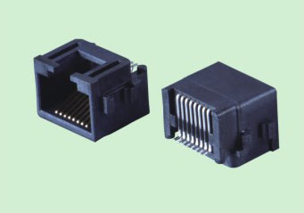 RJ45插座TAB DOWN沉板8.6 SMT全塑貼板網(wǎng)絡(luò)連接器廠商直銷(xiāo)