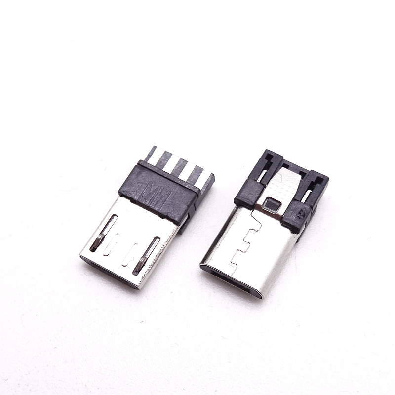 MICRO USB 5P公頭 焊線式前五后四 4P公頭